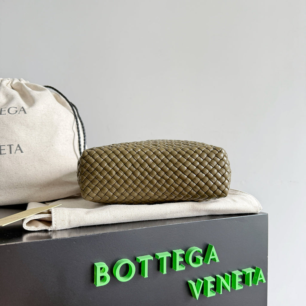 Bottega Veneta 25S Mini Tosca 20 in Dark Olive Brown Calfskin Bag
