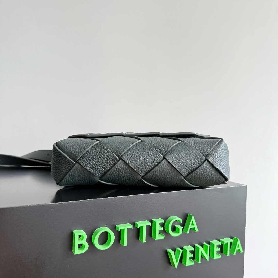 Bottega Veneta 25S Diago 22 in Steel Gray Calfskin Silver Hardware Bag