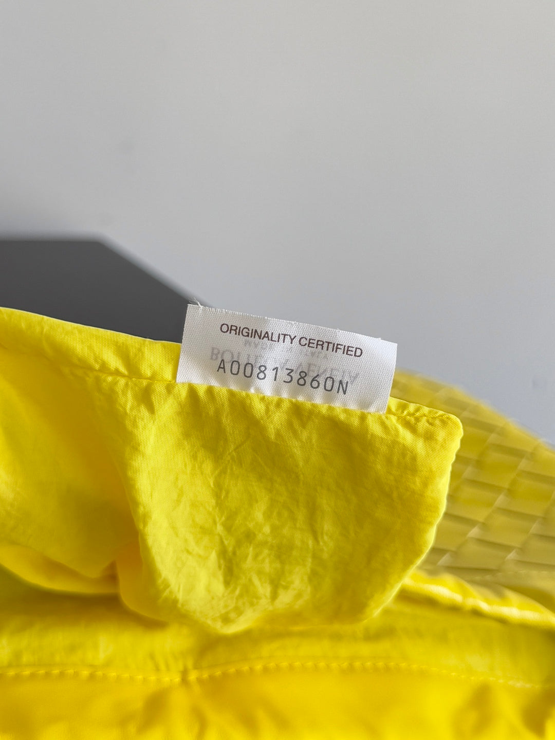 Bottega Veneta 25S Dustbag Medium 32 in Lemon Yellow Calfskin Bag
