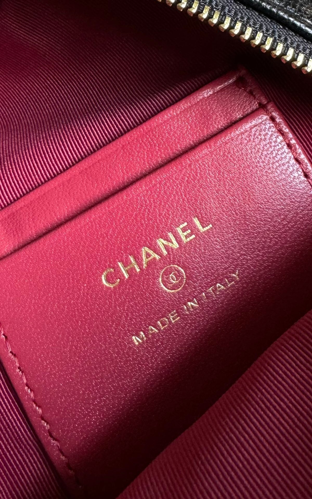 Chanel Mini 18 Backpack Black Caviar Light Gold Hardware