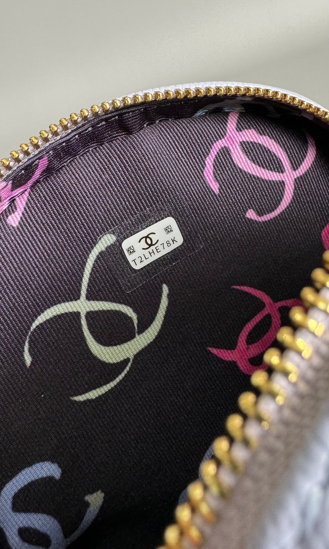 Chanel Mini 18 Backpack White Caviar Light Gold Hardware