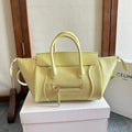 Celine 25S New Luggage 36mm in Pastel Yellow Calfskin Gold Hardware Bag