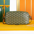 Goyard Cap-Vert PM Bag 22 in Woodland Green Goyardine Canvas
