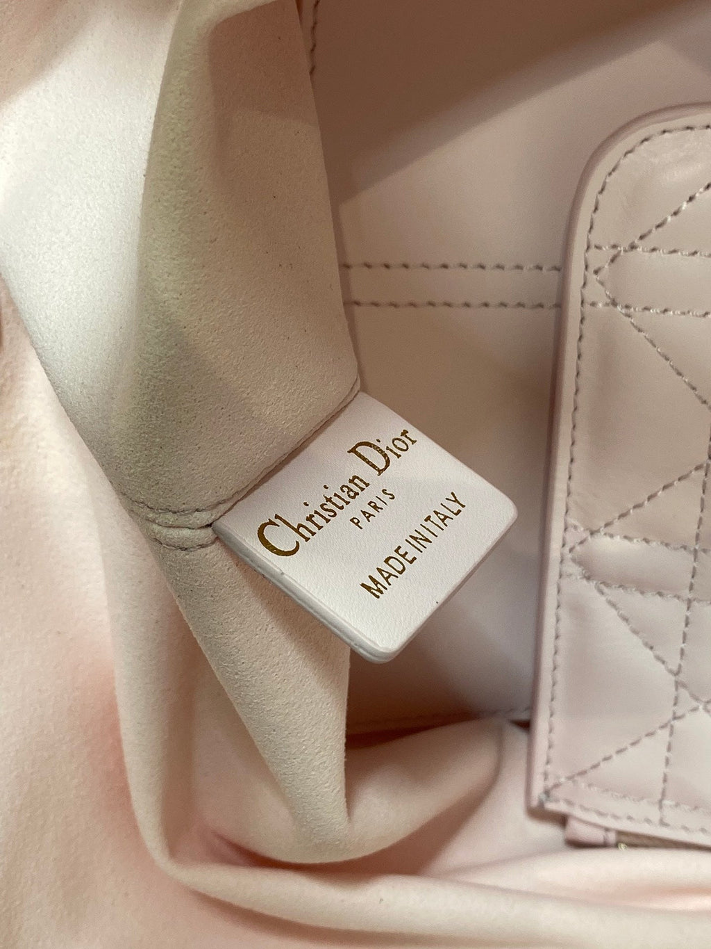 Dior Always Medium 28 Bag in Light Pink Macrocannage Calfskin