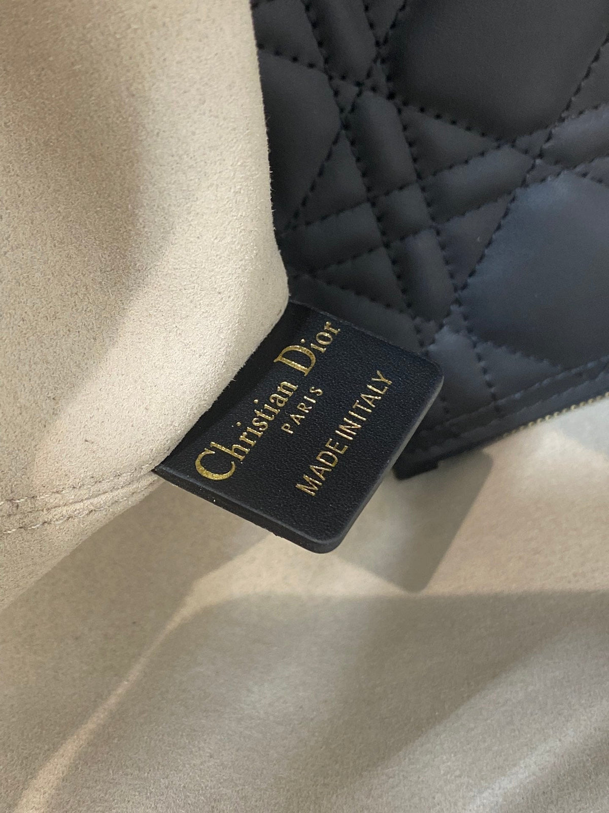 Dior Always Mini 28 Bag in Ivory Tan Macrocannage Calfskin