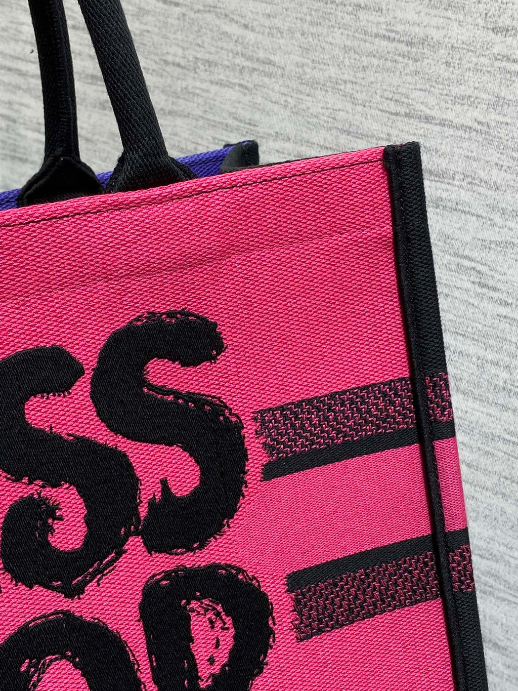 Dior Book Tote 36 in Cerise Red Mix Minsk Purple Canvas 226510