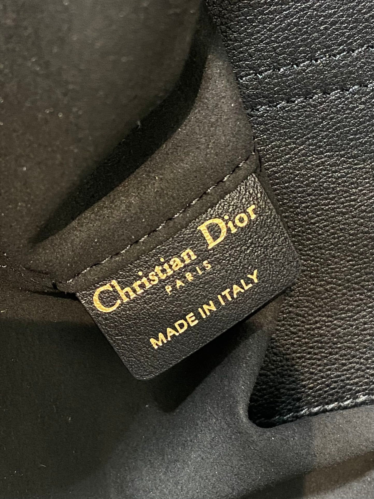 Dior Always Mini 23 Bag in Black Macrocannage Calfskin