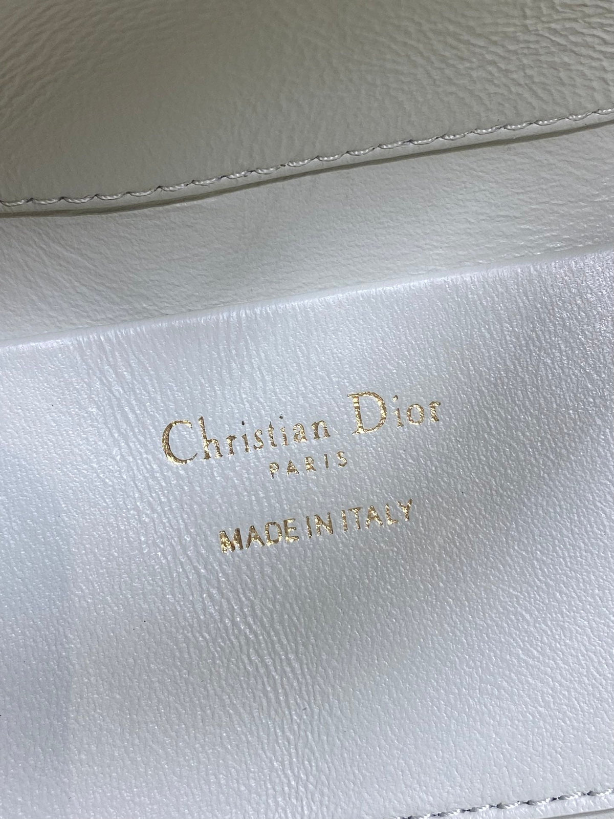 Dior 25S Toujours Vertical Nano Tote Bag 18 in Ivory Black Macrocannage Calfskin