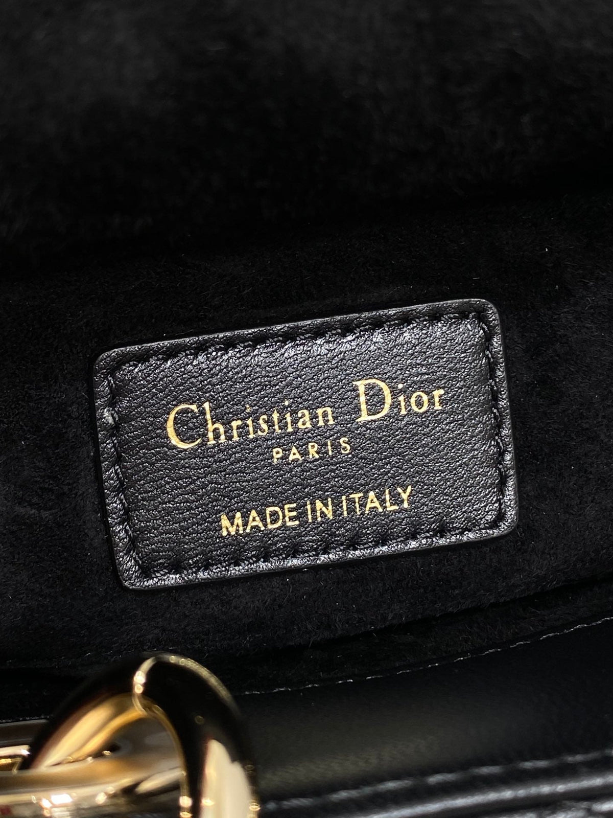 Dior 25S Micro Lady D-Joy 19 in Black Calfskin Gold Hardware Bag