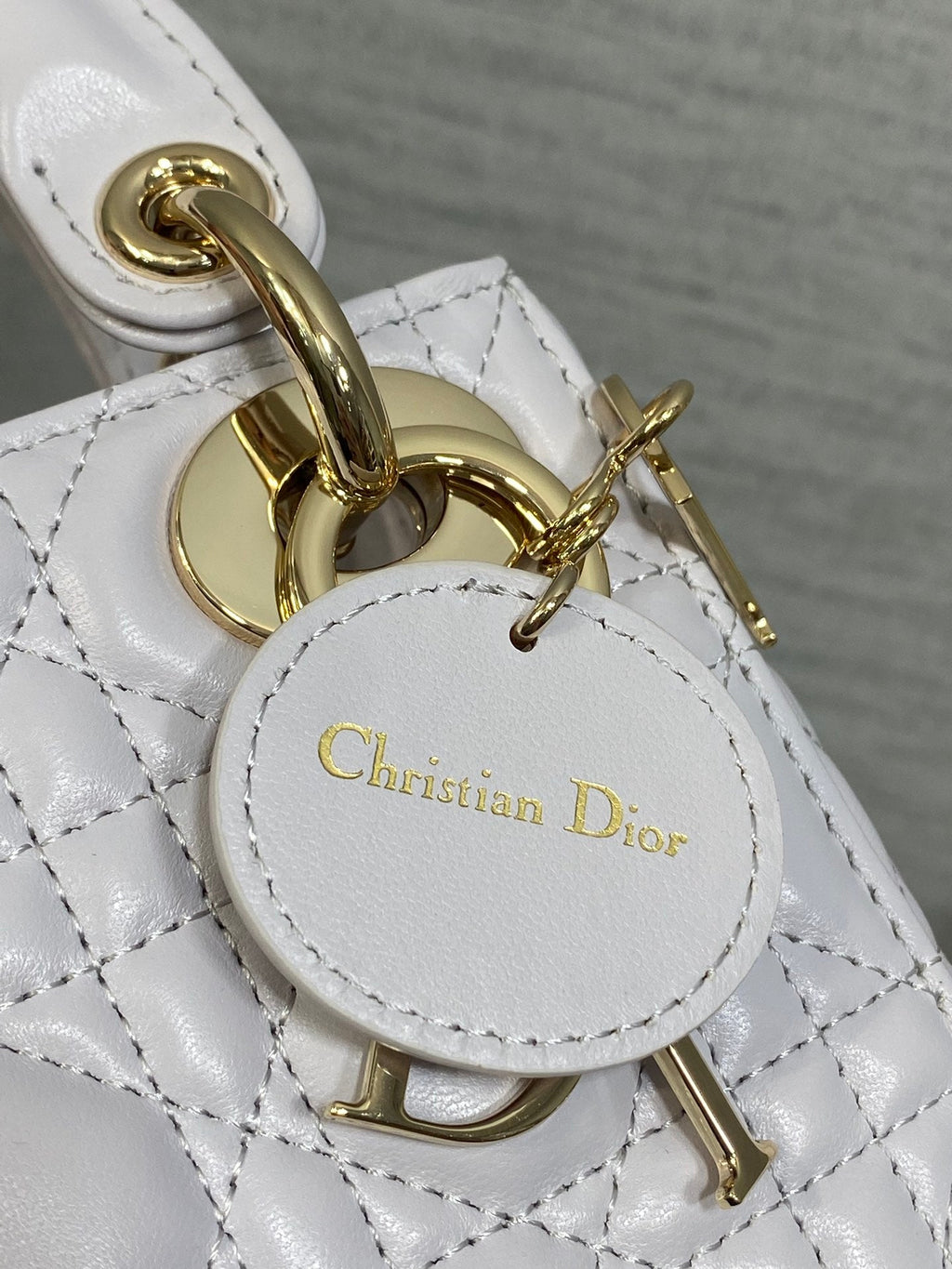Dior 25S Mini Lady Bag 17 in Lilac Cannage Calfskin Gold Hardware