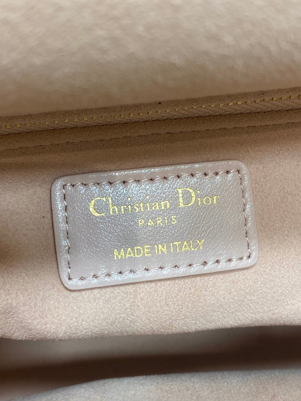 Dior 25S Medium Lady Bag 24 in Pink Calfskin Gold Hardware