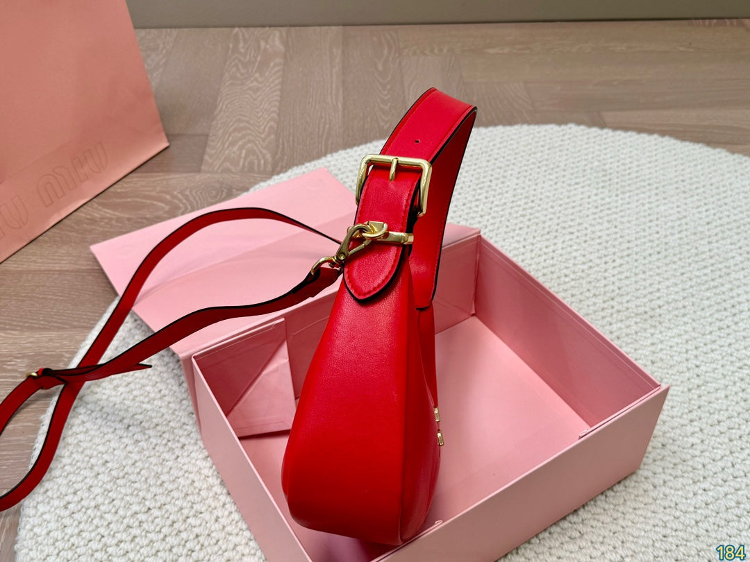 Hobo 22 Bag in Cherry Red Calfskin