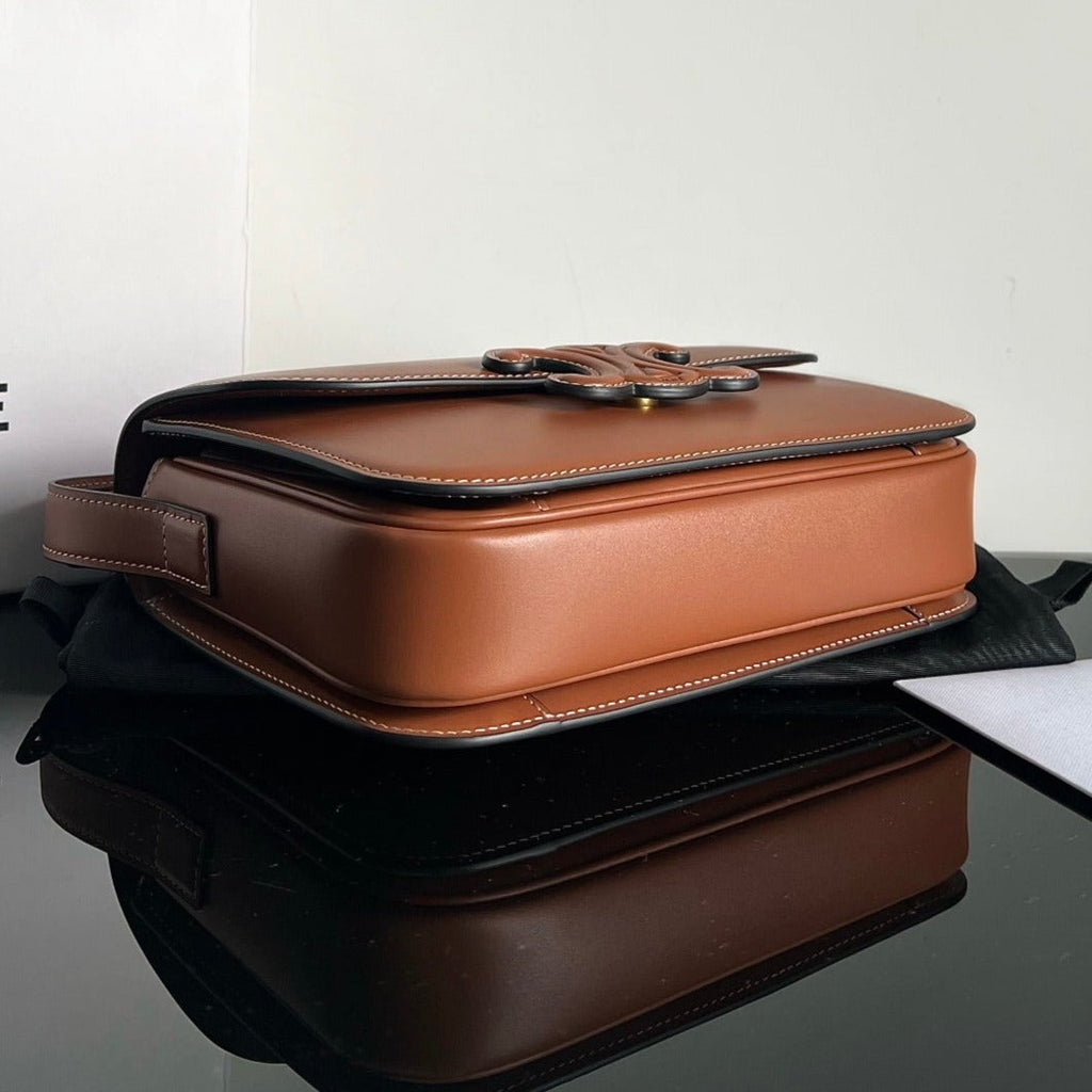 Celine Classique Triomphe 22 Tan Smooth Calfskin Bag