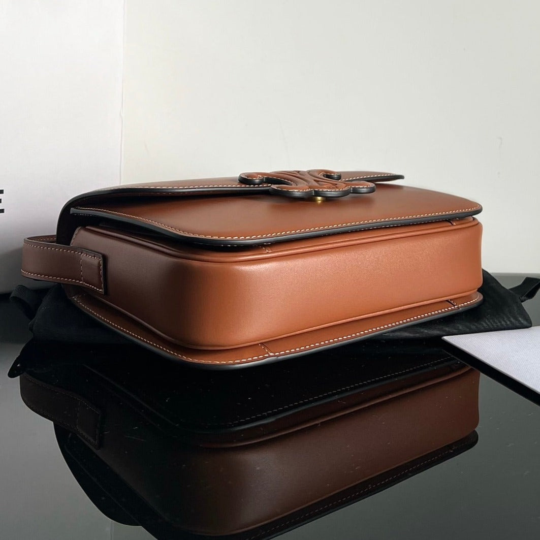 Celine Classique Triomphe 22 Tan Smooth Calfskin Bag