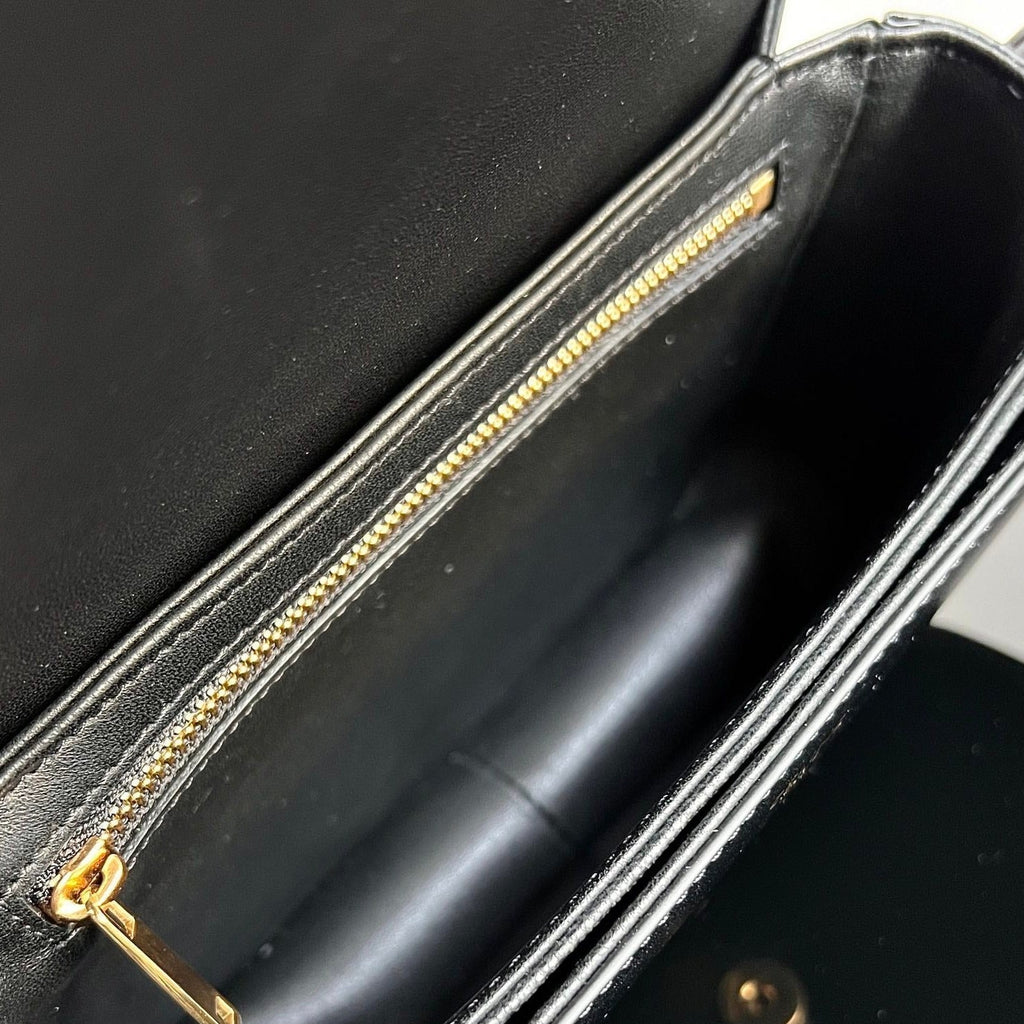 Celine Classique Triomphe 22 Black Smooth Calfskin Bag