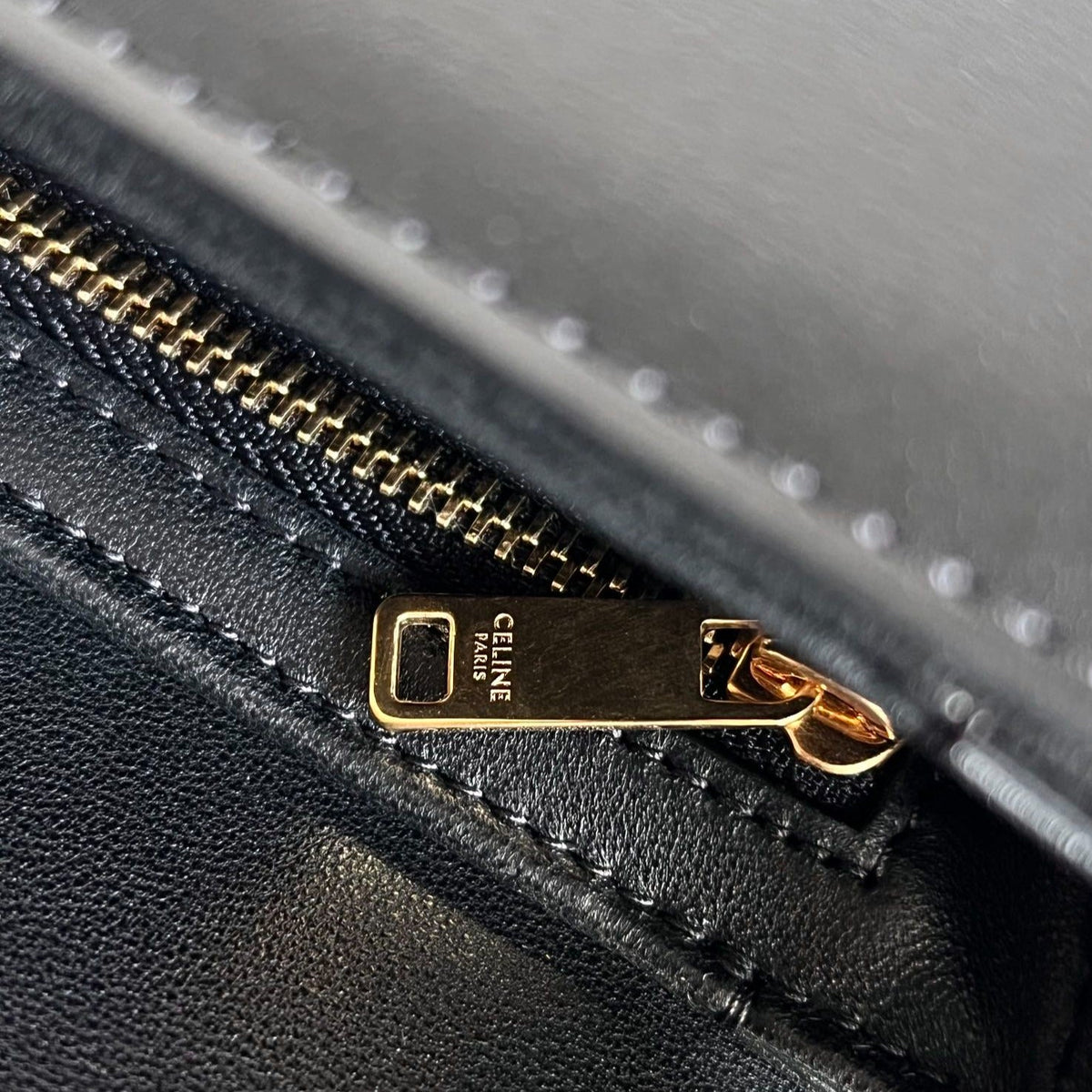 Celine Classique Triomphe 22 Black Smooth Calfskin Bag