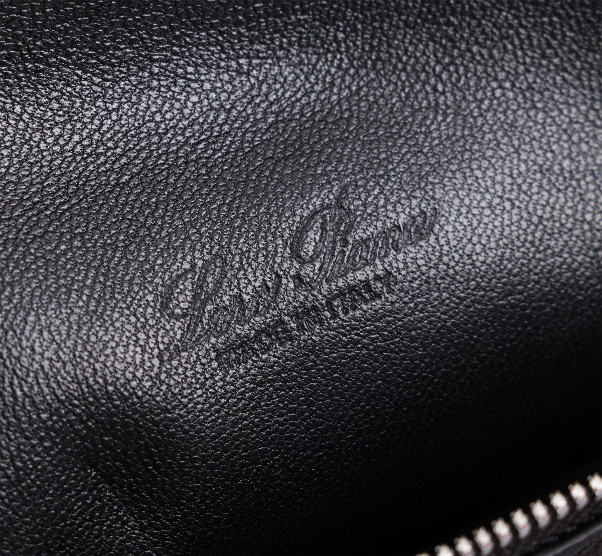 Loro Piana Extra Pocket L19 in Black Ostrich Leather Bag