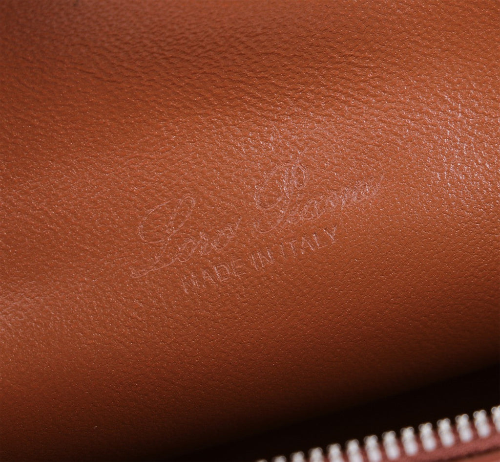 Loro Piana Extra Pocket L19 in Red Brown Ostrich Leather Bag