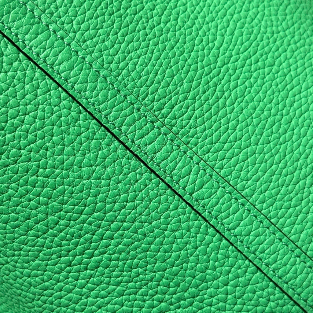 Hermes 25S Picotin Lock 22 in Spring Green Calfskin Silver Hardware Bag
