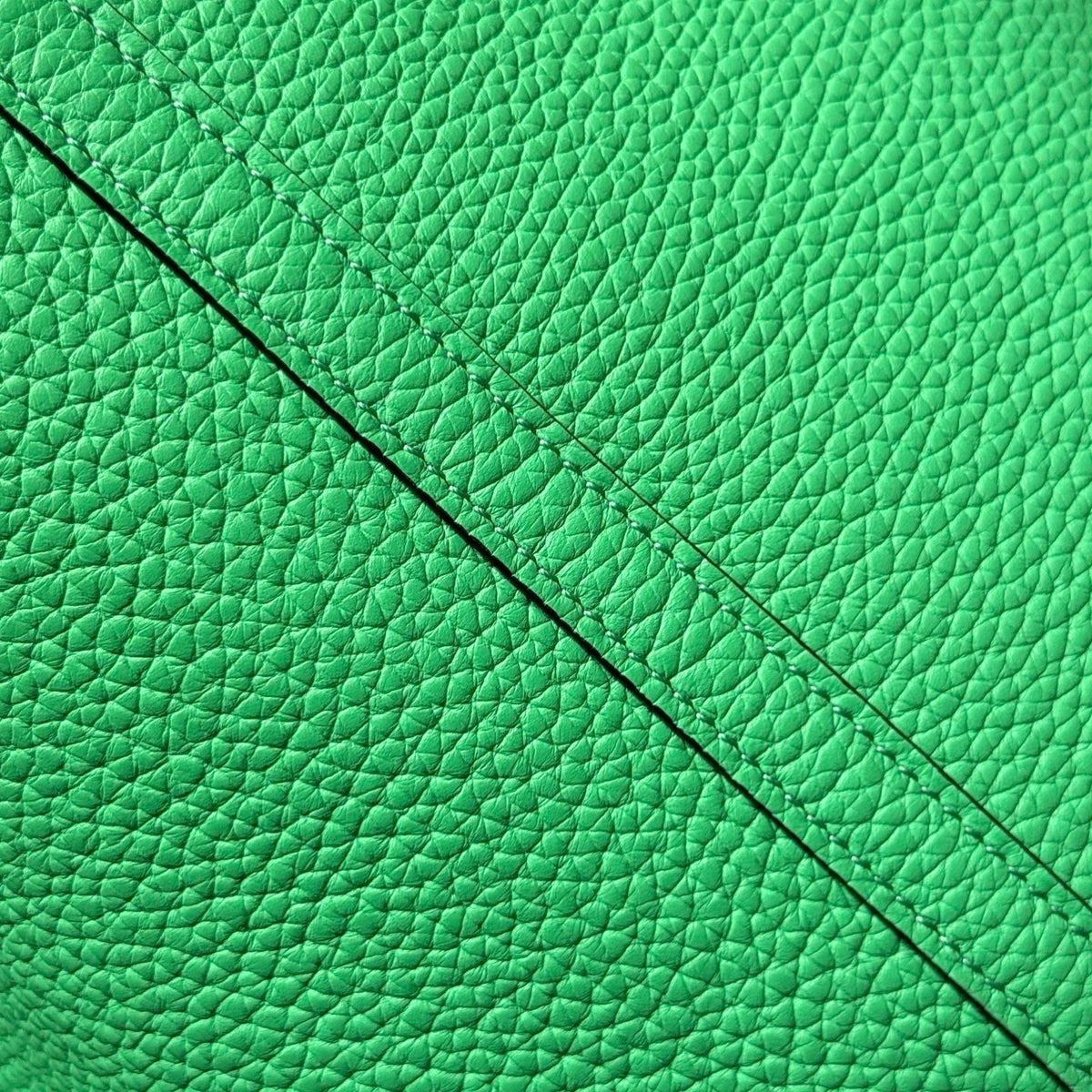 Hermes 25S Picotin Lock 22 in Spring Green Calfskin Silver Hardware Bag