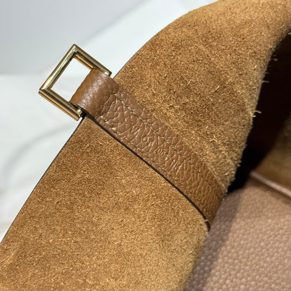 Hermes 25S Picotin Lock 22 in Burnt Caramel Calfskin Gold Hardware Bag