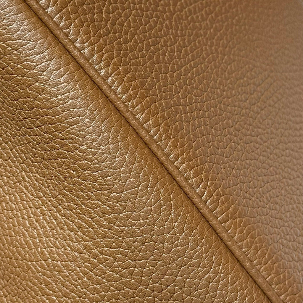 Hermes 25S Picotin Lock 22 in Burnt Caramel Calfskin Gold Hardware Bag