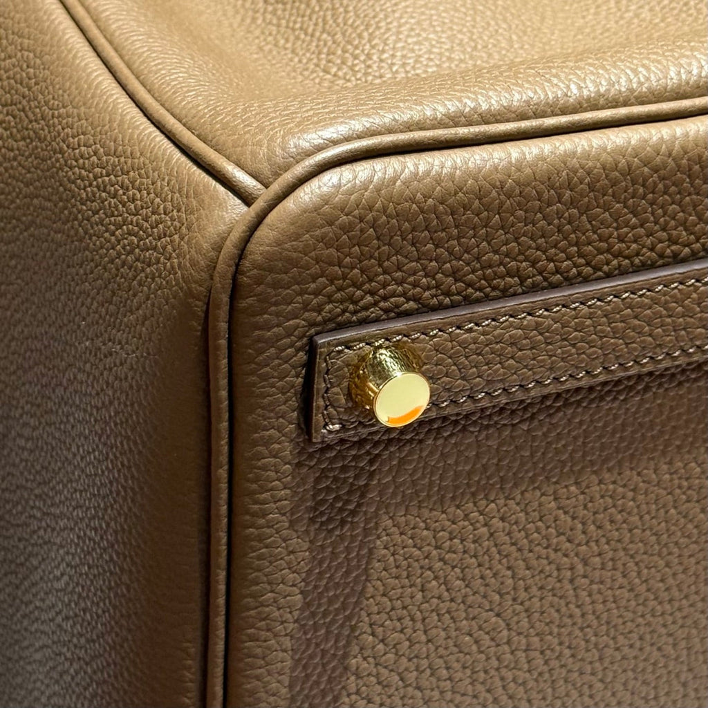 Hermes 25S Birkin 30 in Coffee Calfskin Gold Hardware Bag