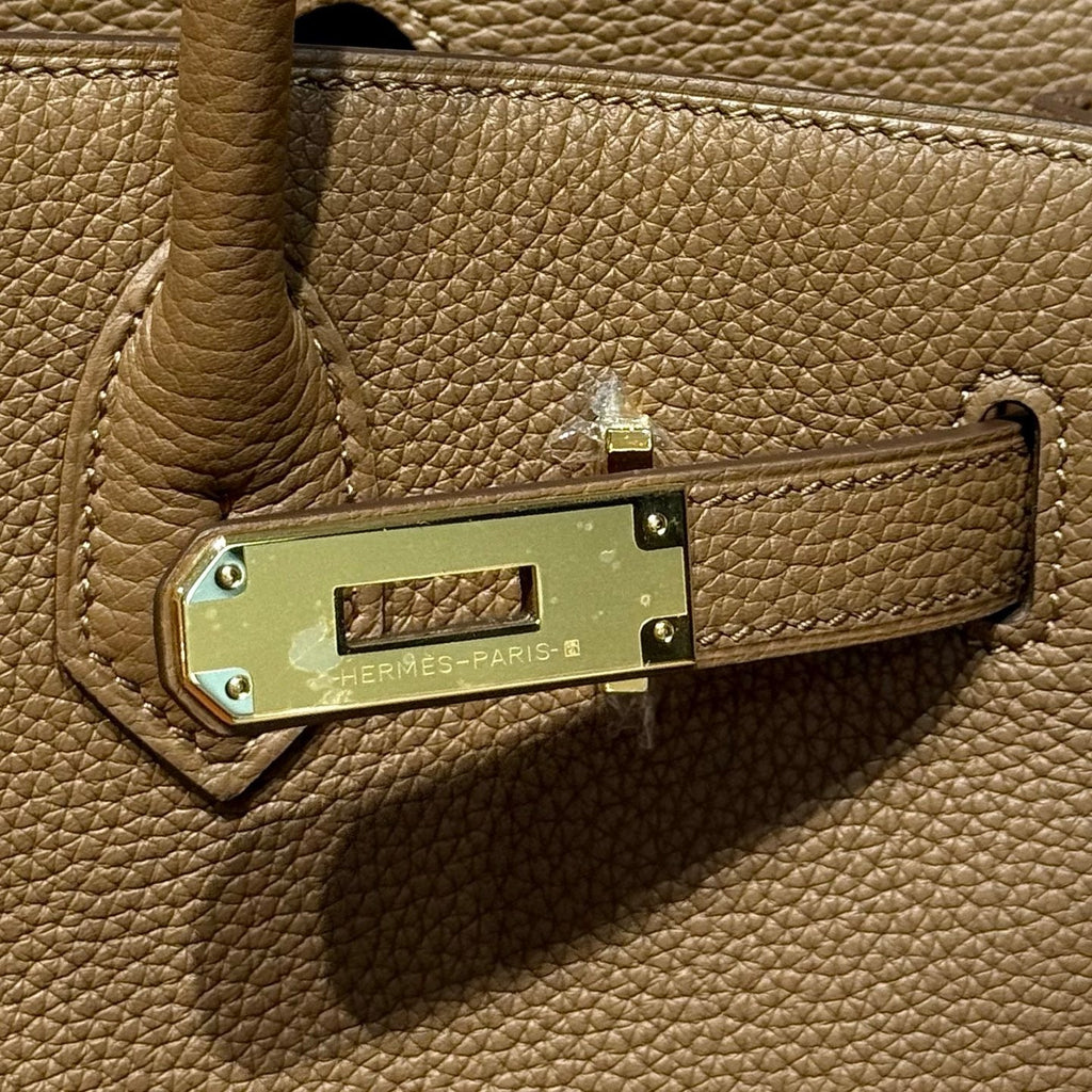 Hermes 25S Birkin 30 in Dark Brown Calfskin Gold Hardware Bag