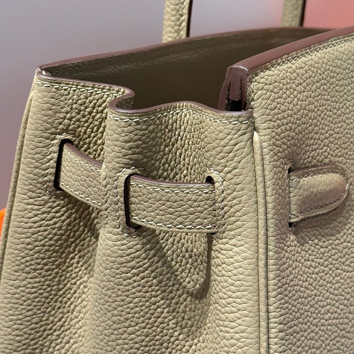 Hermes 25S Birkin 30 in Cromwell Gray Calfskin Gold Hardware Bag
