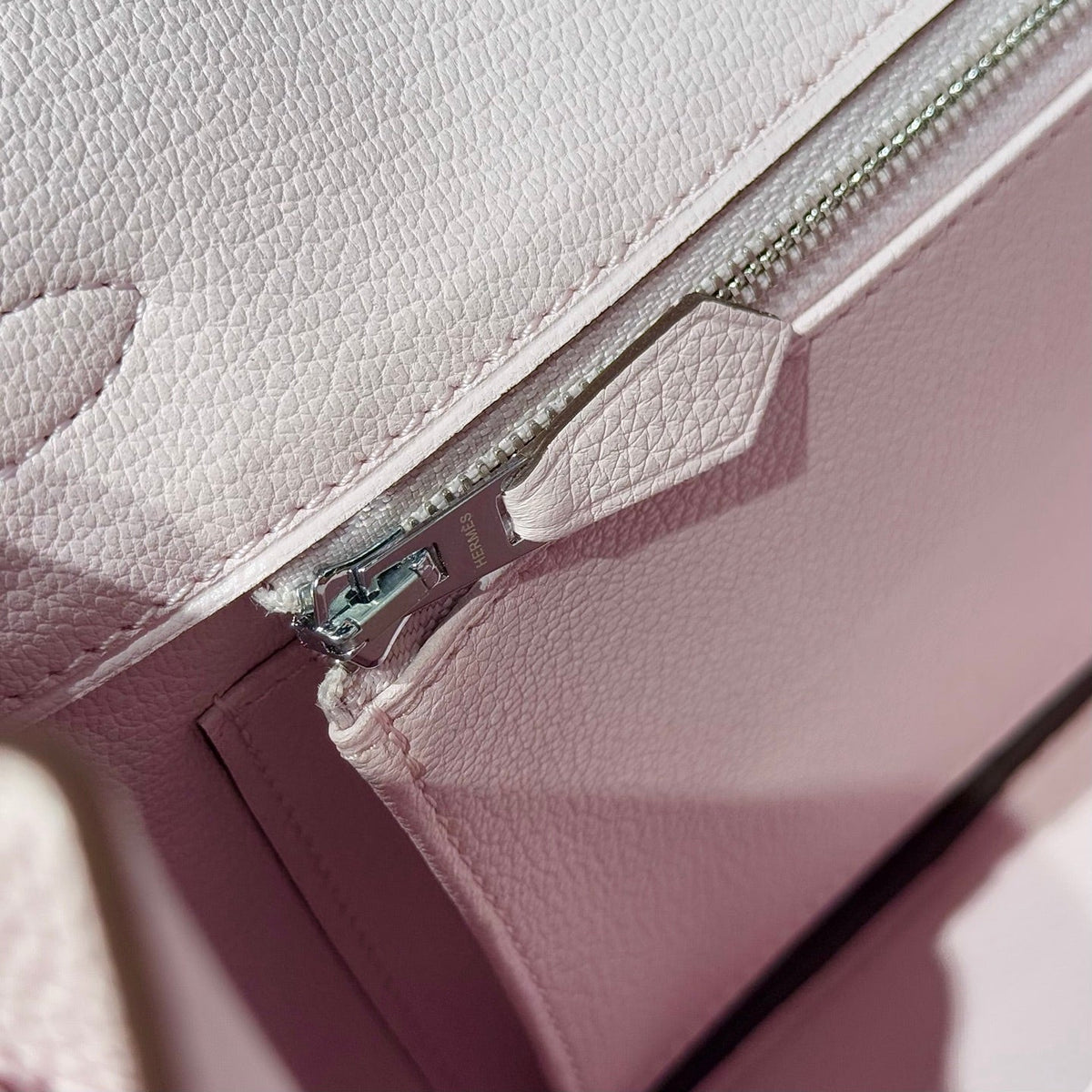 Hermes 25S Medium Birkin 25 in Pink Baby Calfskin Silver Hardware Bag