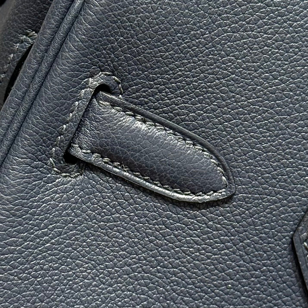 Hermes 25S Shoulder Birkin 29 in Midnight Blue Calfskin Gold Hardware Bag