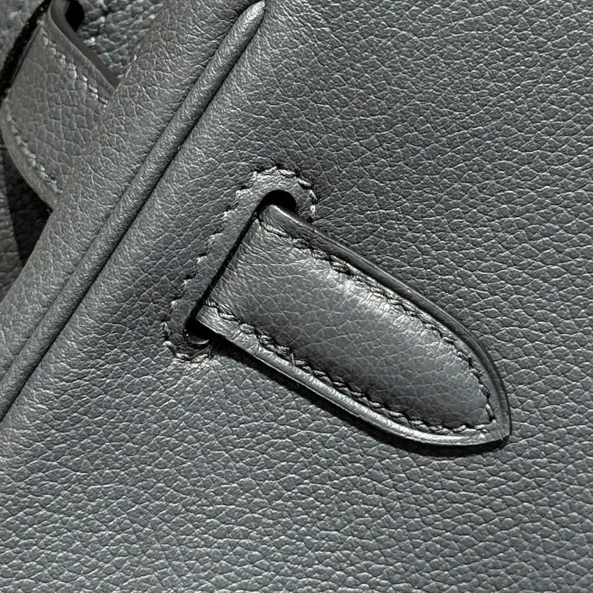 Hermes 25S Shoulder Birkin 29 in Haze Gray Calfskin Silver Hardware Bag