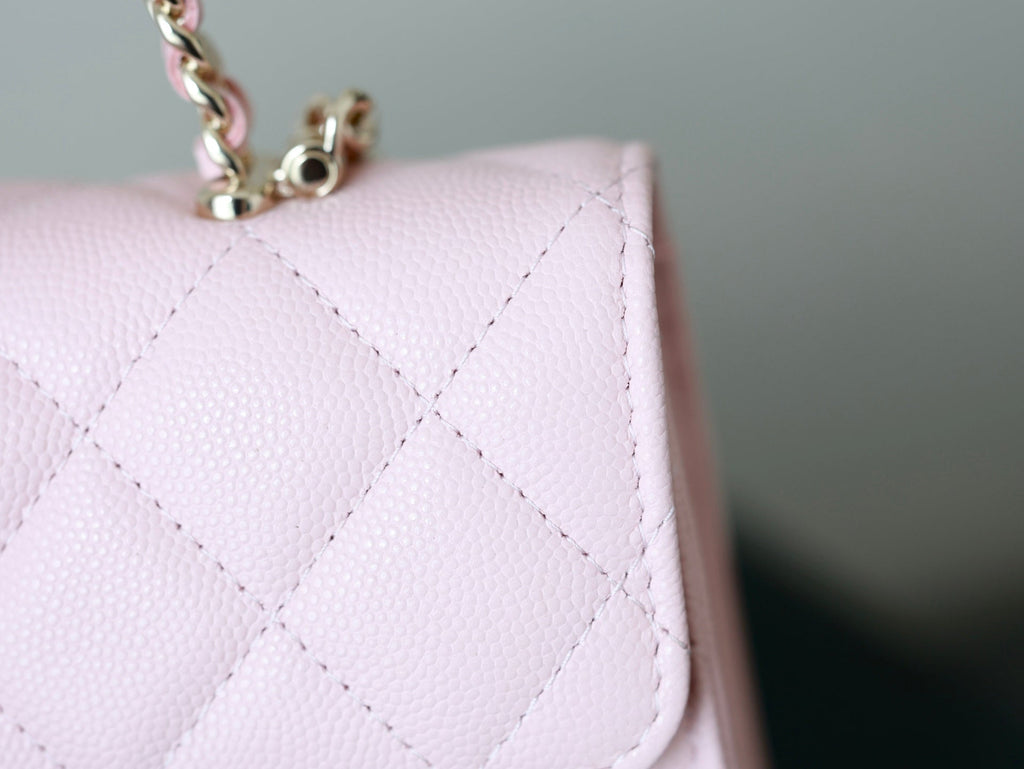 Chanel 25S Kelly in Pastel Pink Lambskin with Gold Hardware Bag