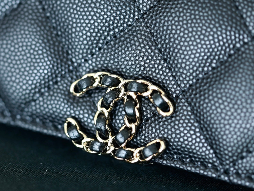 Chanel 25S Kelly in Black Lambskin with Gold Hardware Bag