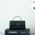 Chanel 25S Kelly in Black Lambskin with Gold Hardware Bag