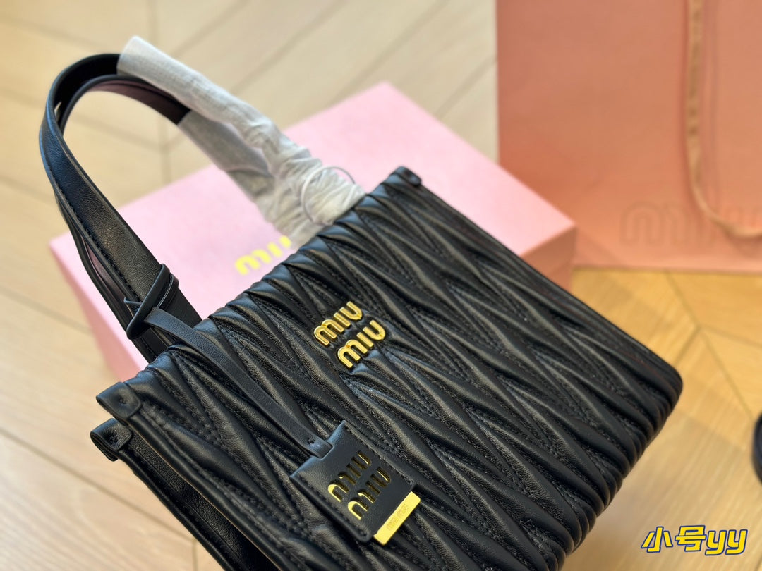Hobo 24 Bag in Black Lambskin