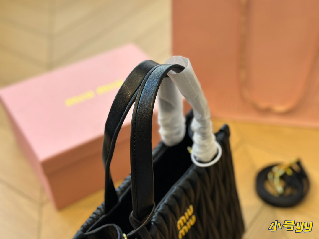 Hobo 24 Bag in Black Lambskin
