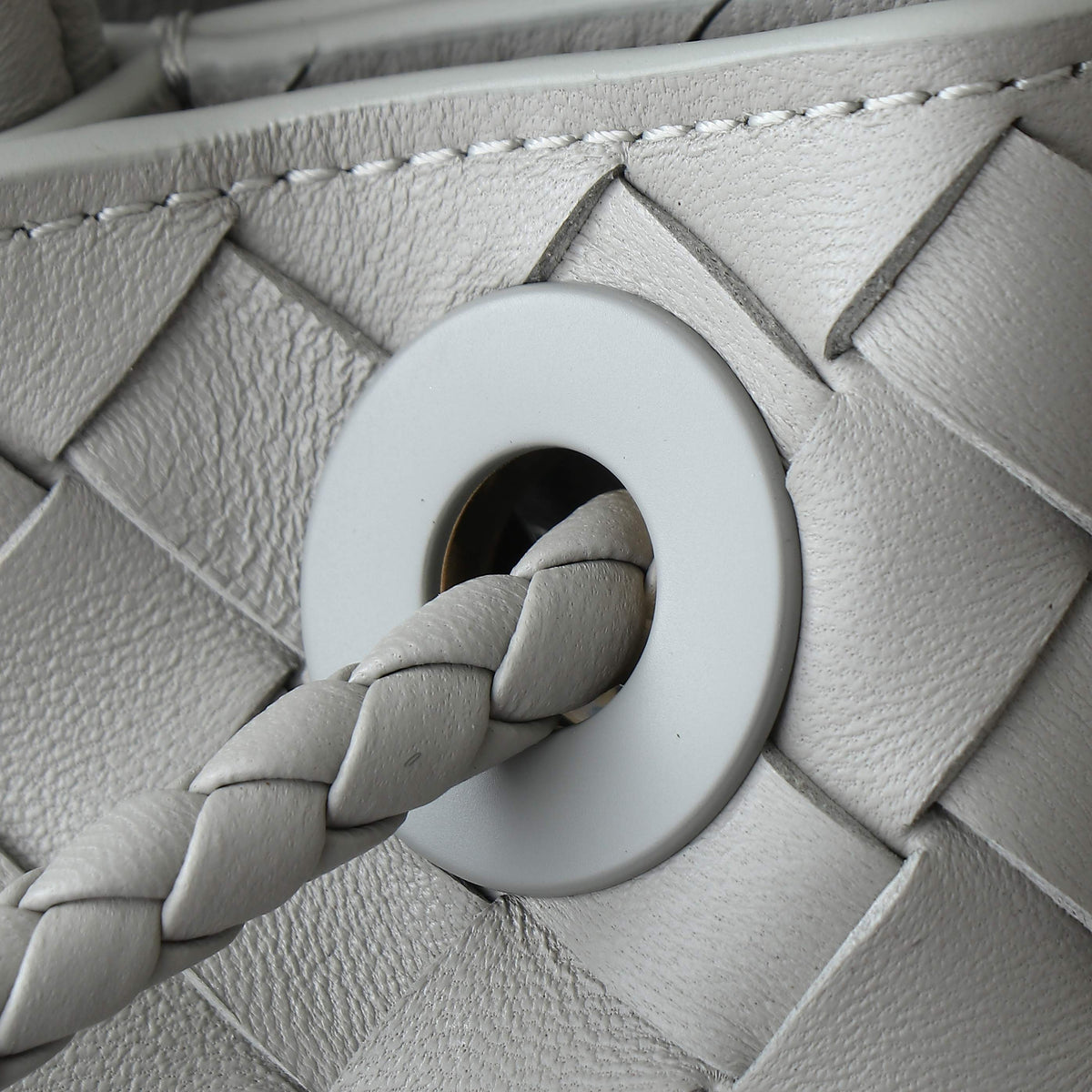 Bottega Veneta Small Andiamo 25cm Grey Lambskin Bag