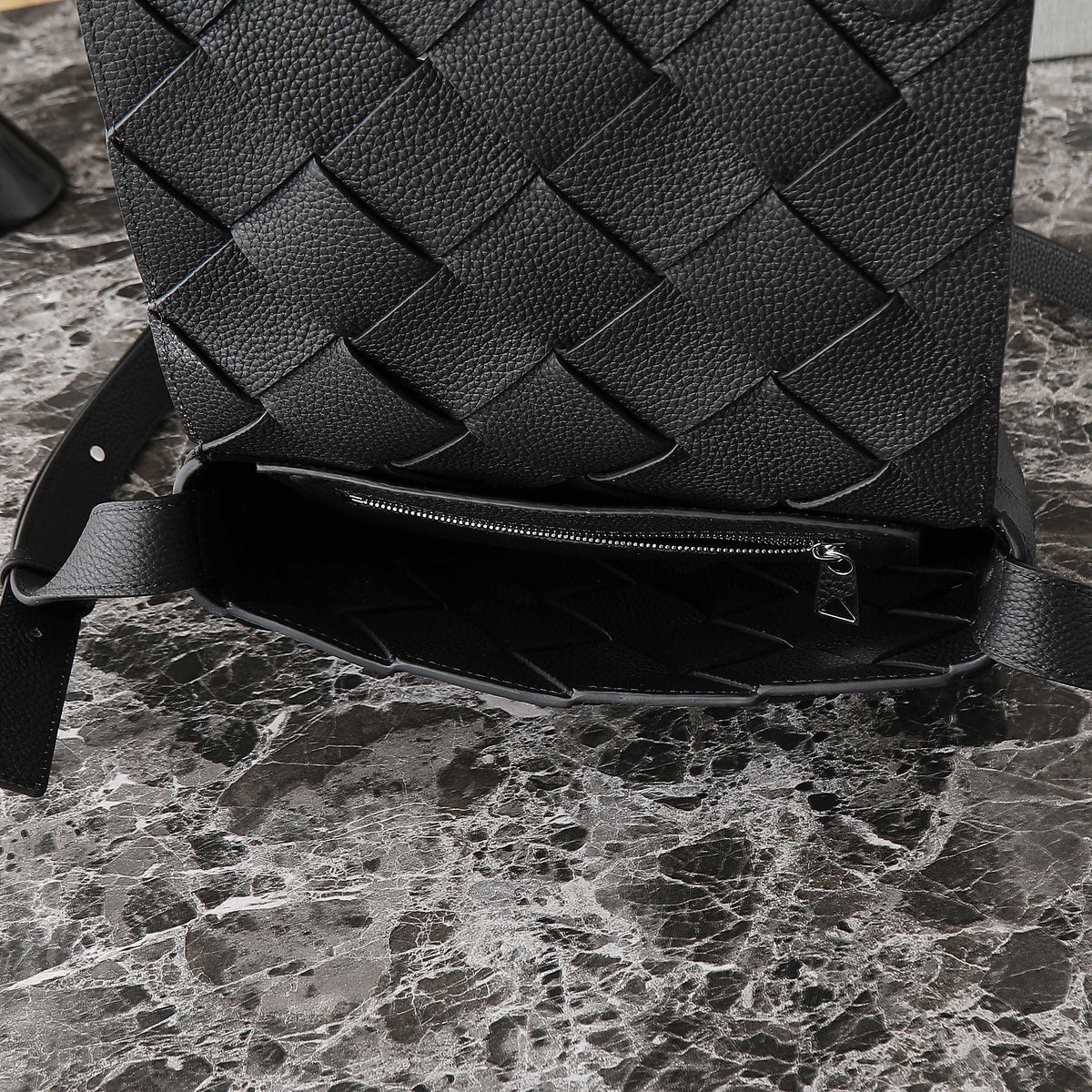 Bottega Veneta 25S Diago 22 in Black Calfskin Silver Hardware Bag