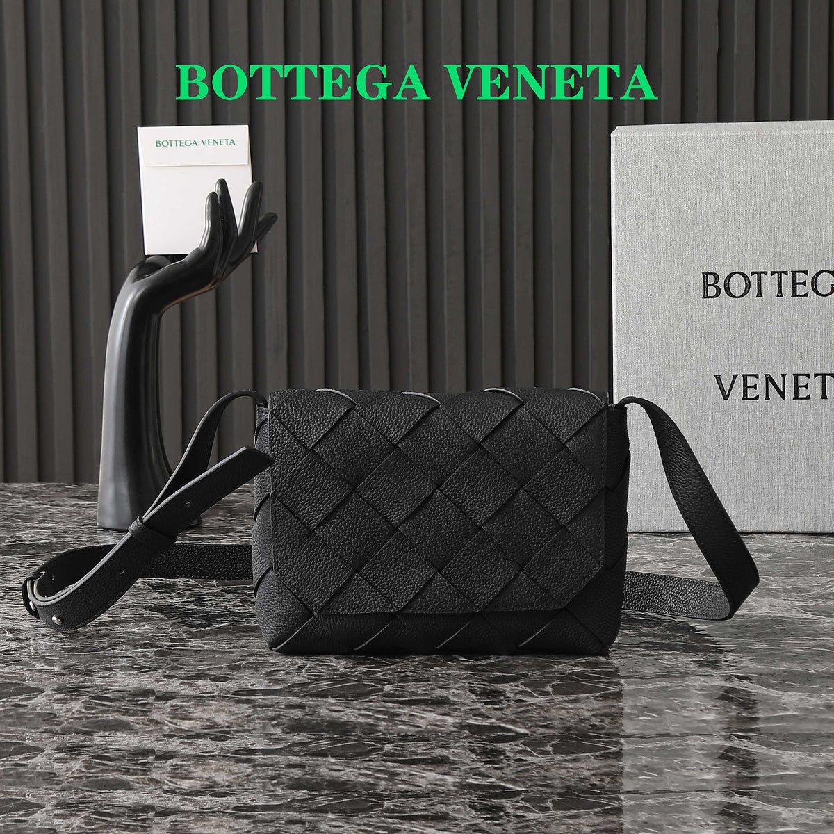 Bottega Veneta 25S Diago 22 in Black Calfskin Silver Hardware Bag