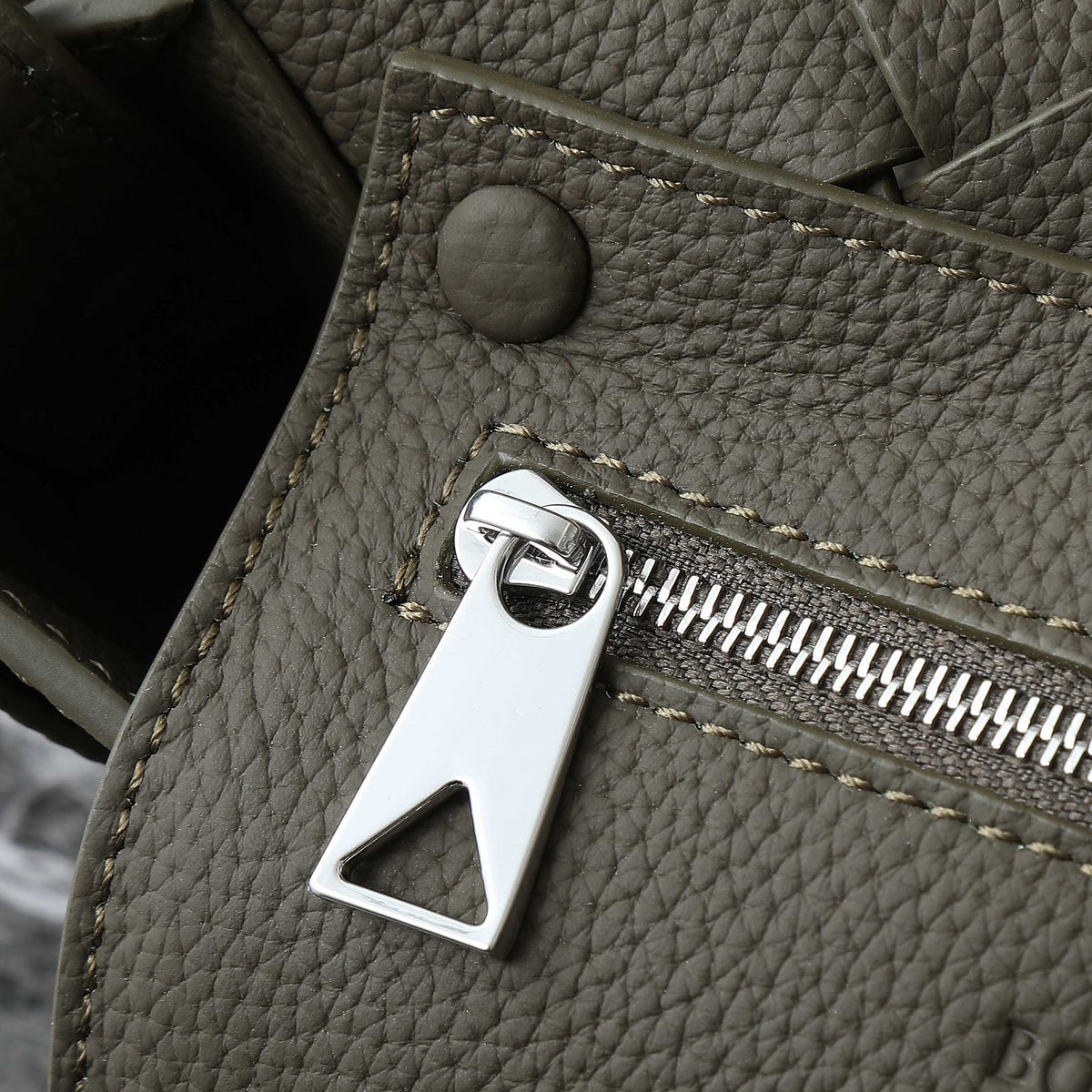 Bottega Veneta 25S Diago 22 in Dark Olive Calfskin Silver Hardware Bag