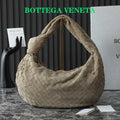 Bottega Veneta 25S Small Jodie 48 in Muted Taupe Suede Gold Hardware Bag