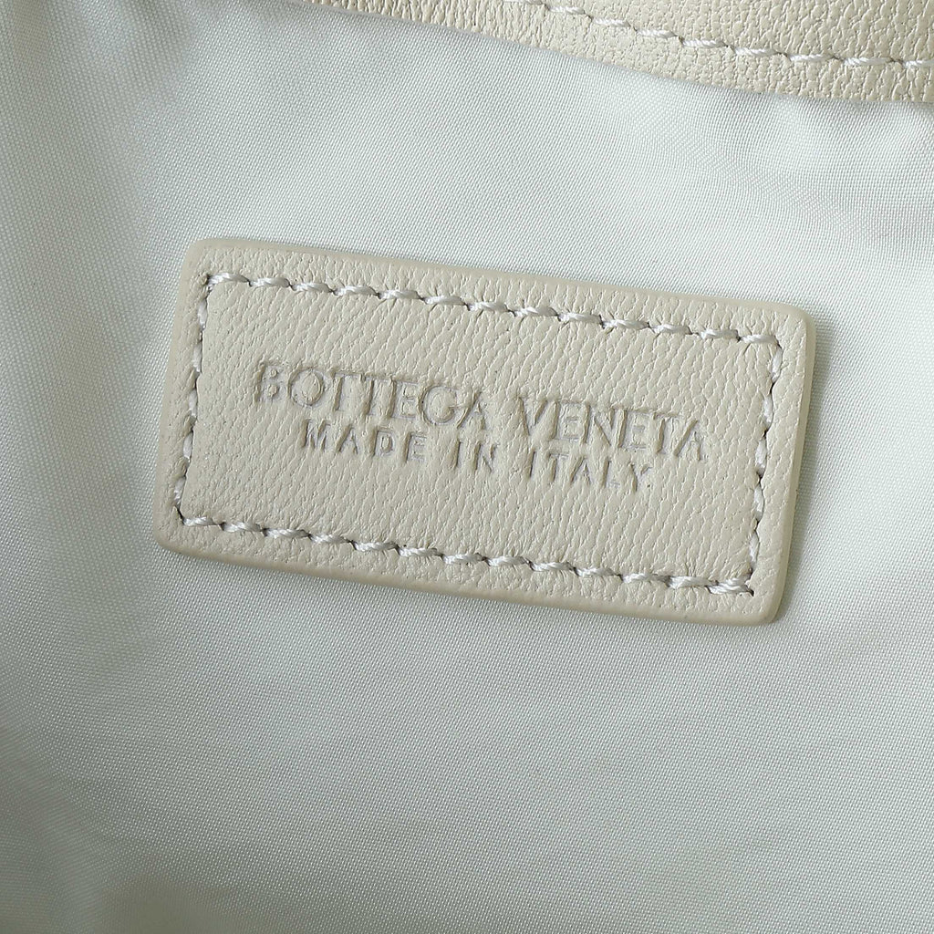 Bottega Veneta 25S Dustbag Notte 33 in Ivory Calfskin Gold Hardware Bag