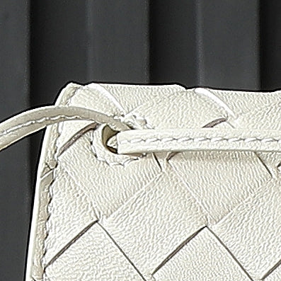 Bottega Veneta 25S Andiamo Pouch 19 in Ivory Calfskin Gold Hardware