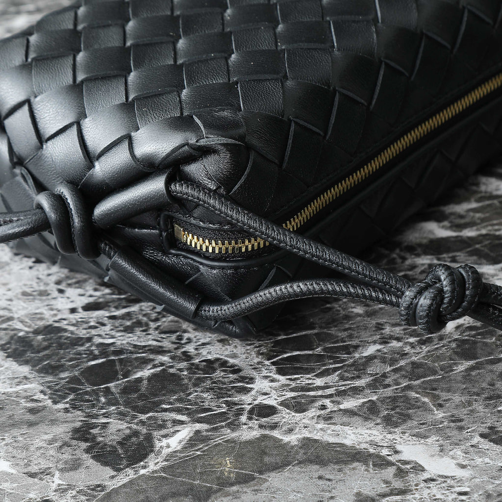 Bottega Veneta Bv Mini Loop 17cm Black Calfskin Bag
