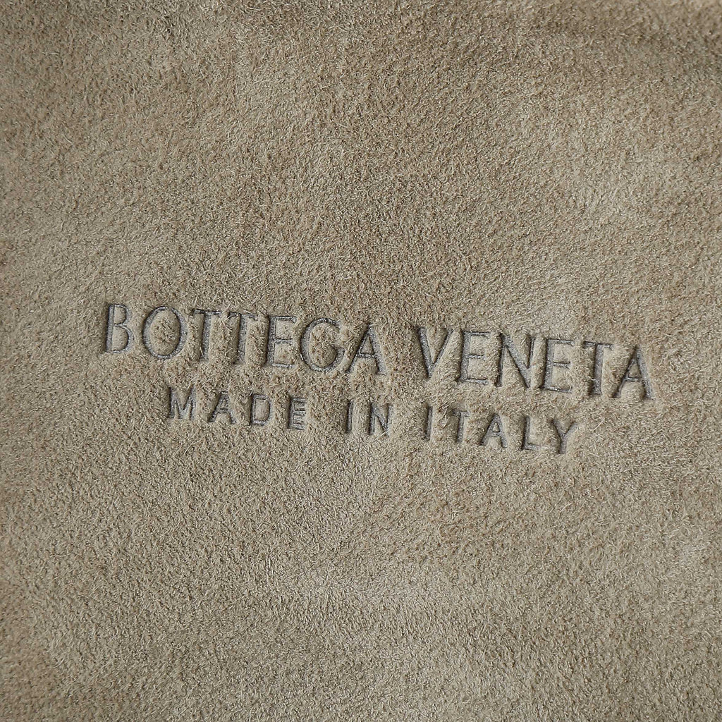 Bottega Veneta 25S Small Jodie 36 in Muted Taupe Suede Gold Hardware Bag