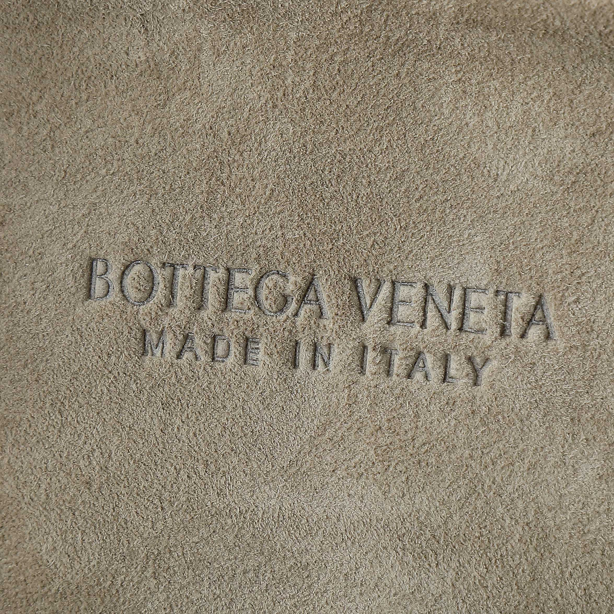 Bottega Veneta 25S Small Jodie 36 in Muted Taupe Suede Gold Hardware Bag