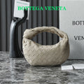 Bottega Veneta 25S Mini Jodie 28 in Muted Taupe Suede Gold Hardware Bag