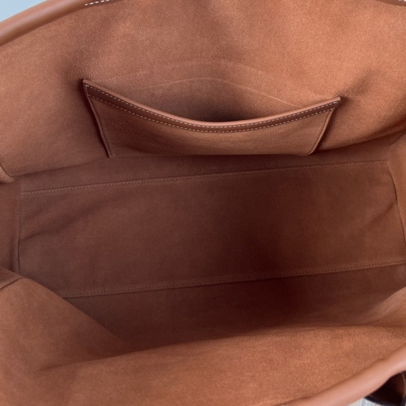 Celine Cuir Triomphe 44 Tan Calfskin Bag