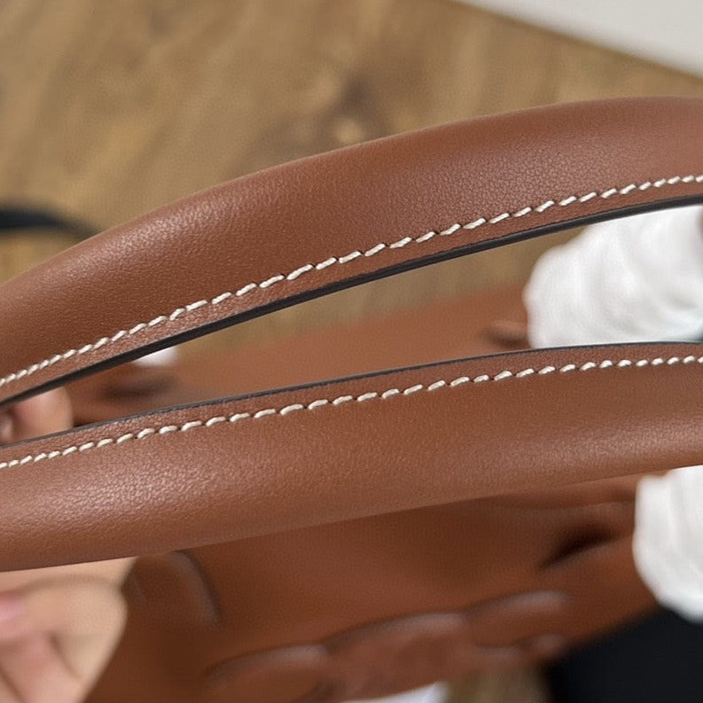 Celine Cuir Triomphe 44 Tan Calfskin Bag